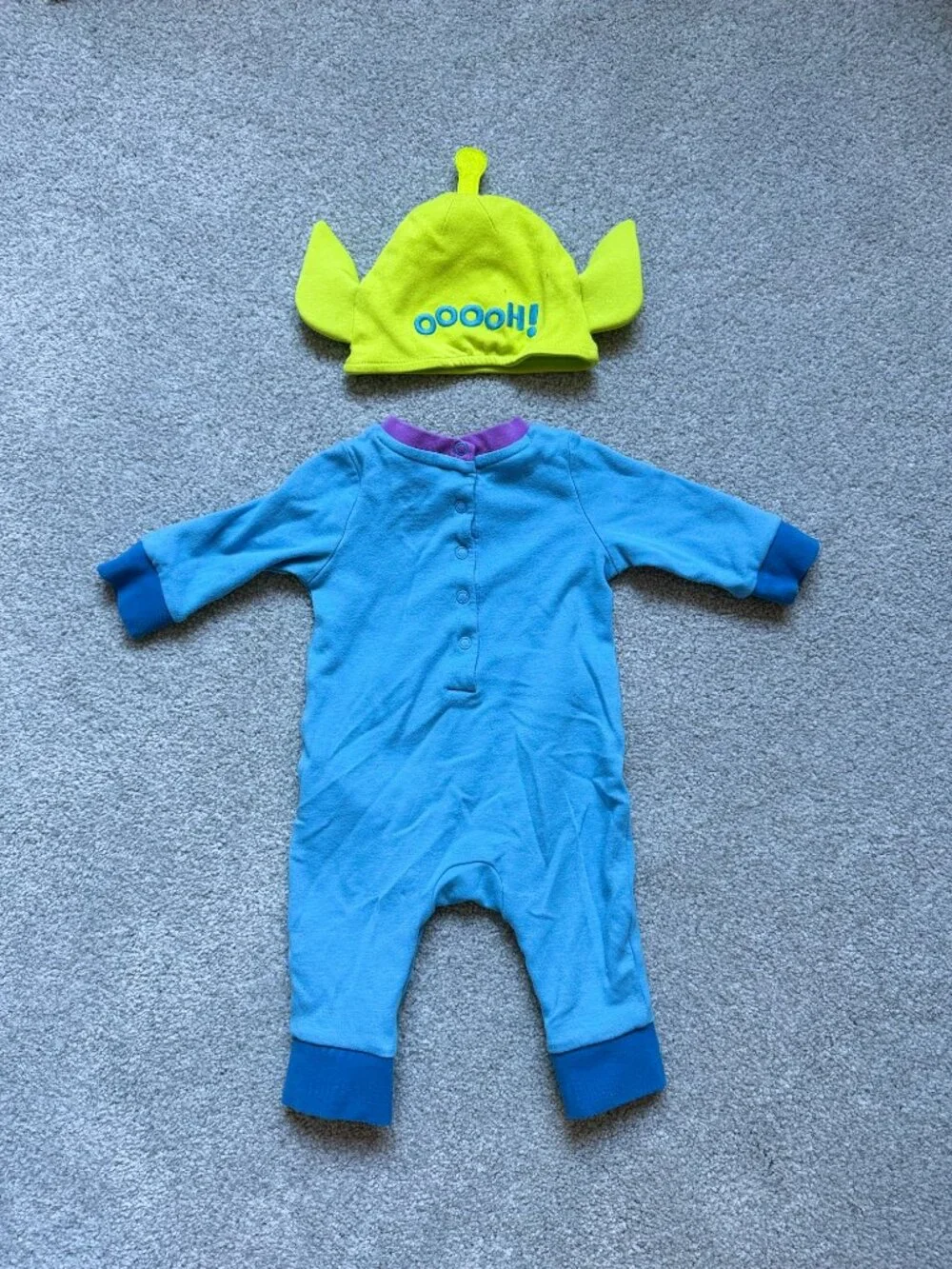Disney Baby Costume Green Alien Toy Story Size 3-6 months